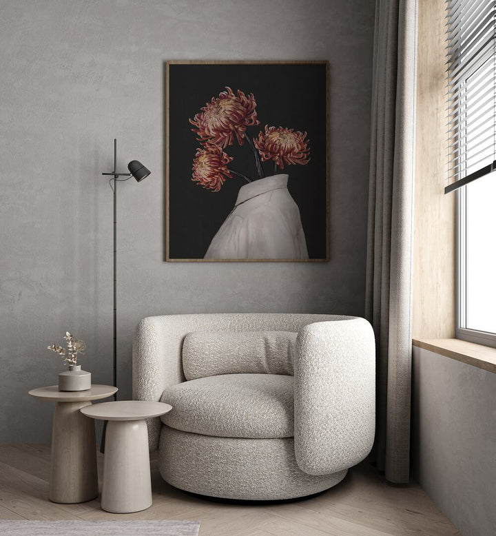 in bloom by gabriella roberg portraits-figurative illustrations Artwork VI placed on a wall