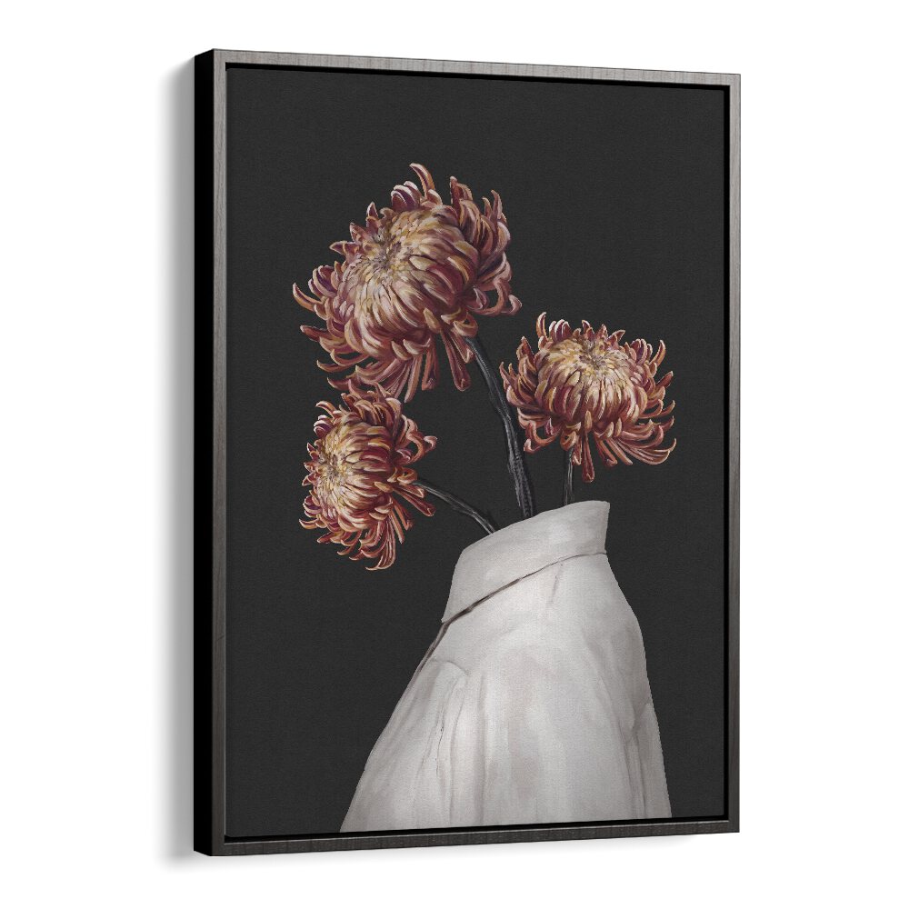 in bloom by gabriella roberg portraits-figurative illustrations in Black Floater Frame