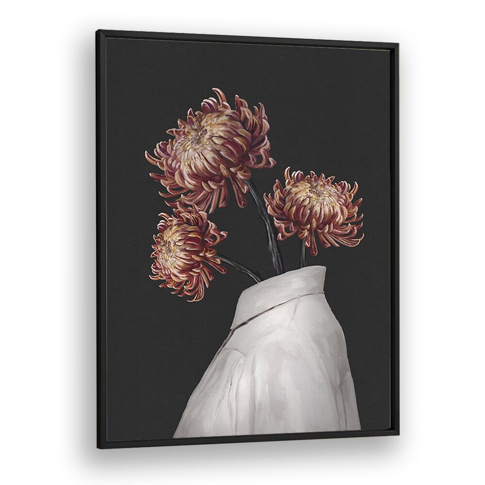 in bloom by gabriella roberg portraits-figurative illustrations in Black Plain Frame