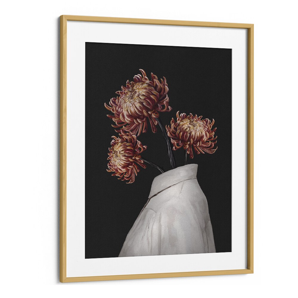 in bloom by gabriella roberg portraits-figurative illustrations in Oak Wood Frame With Mount