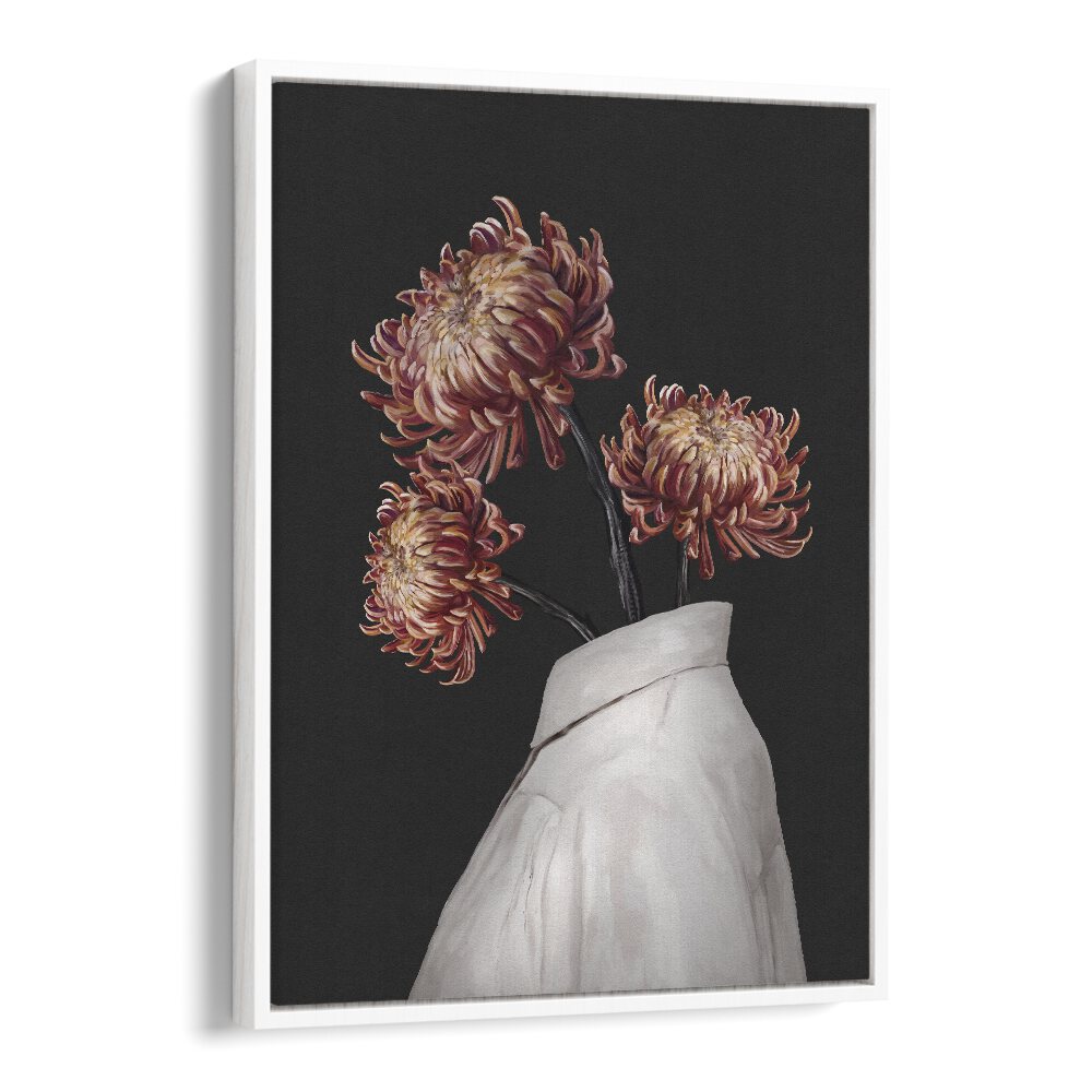 in bloom by gabriella roberg portraits-figurative illustrations in White Floater Frame