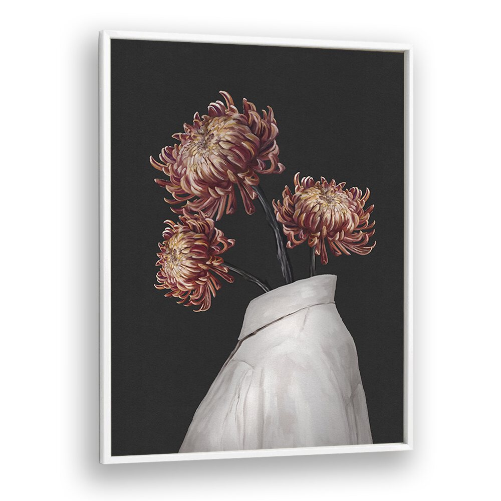 in bloom by gabriella roberg portraits-figurative illustrations in White Plain Frame