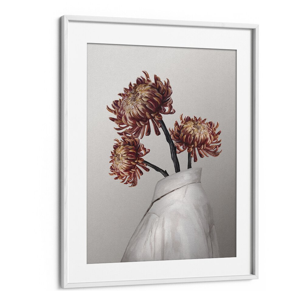 in bloomby gabriella roberg portraits & figurative illustrations in White Frame With Mount