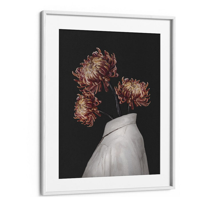 in bloomby gabriella roberg portraits-figurative illustrations in White Frame With Mount