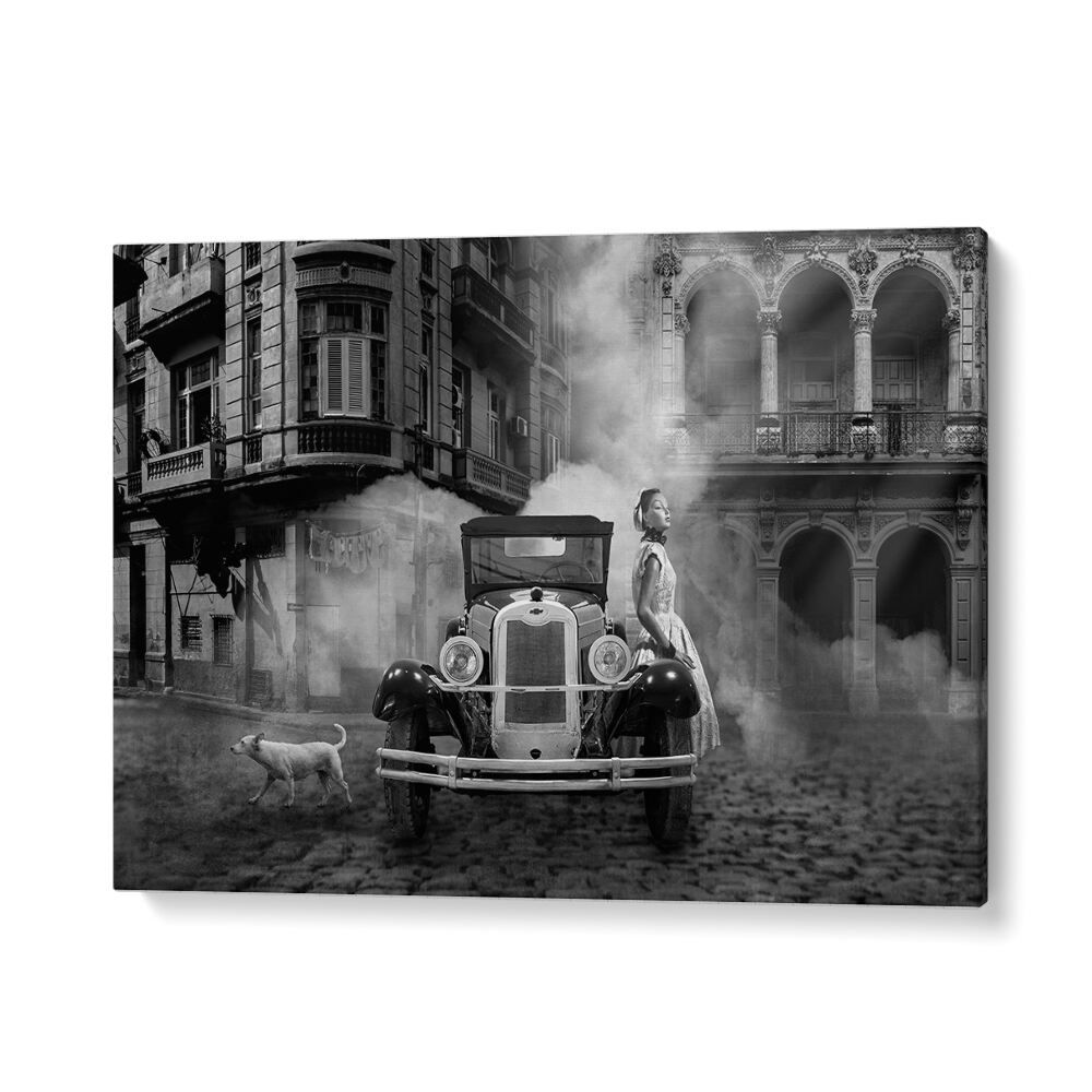 in old town car poster in Gallery Wrap