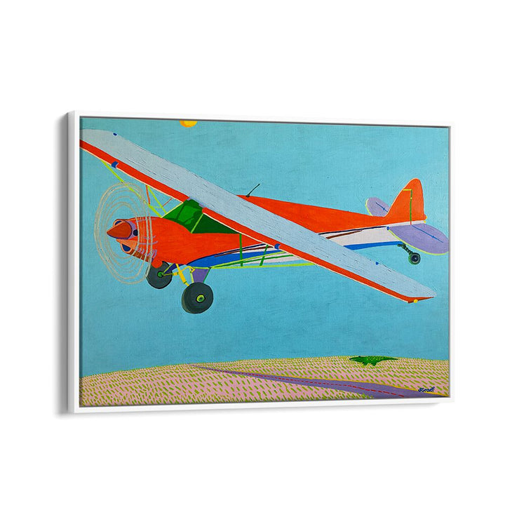 in the air landscape art prints in White Floater Frame