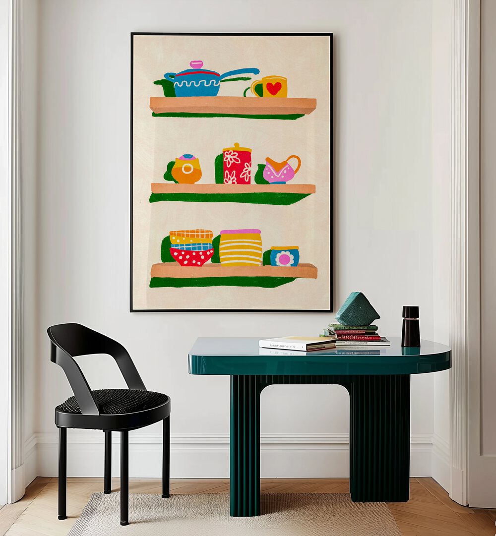 in the kitchen by gigi rosado kitchen posters kitchen art prints Artwork II placed on a wall