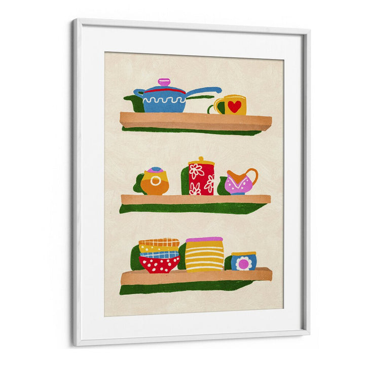 in the kitchen by gigi rosado kitchen posters kitchen art prints in White Frame With Mount