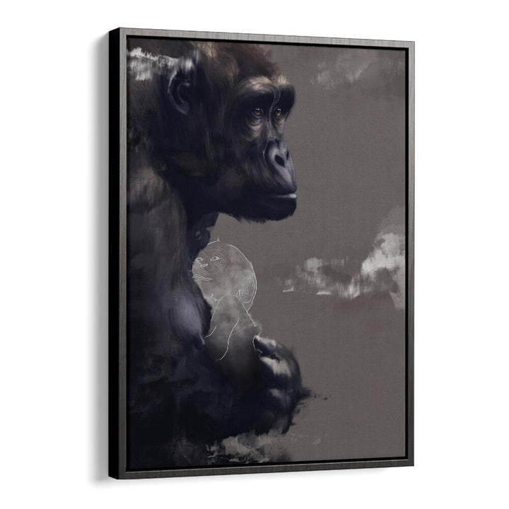 incomplete by gabriella roberg wildlife paintings wildlife posters in Black Floater Frame