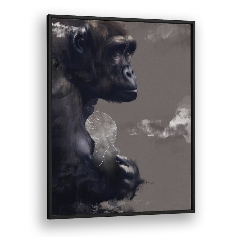 incomplete by gabriella roberg wildlife paintings wildlife posters in Black Plain Frame