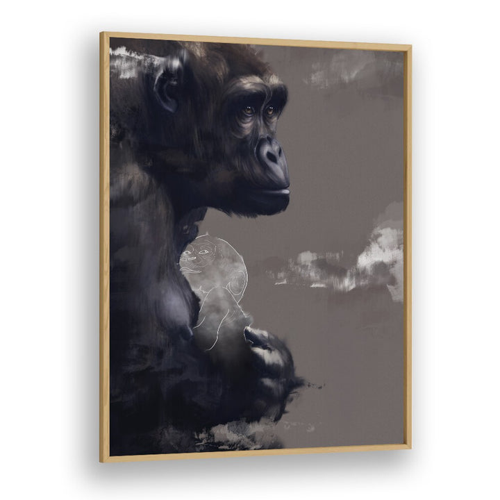 incomplete by gabriella roberg wildlife paintings wildlife posters in Oak Wood Plain Frame