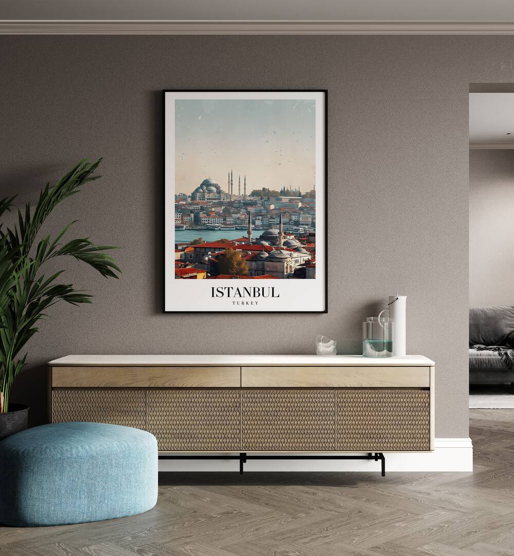 istanbul-turkiye I travel posters Artwork II placed on a Wall 