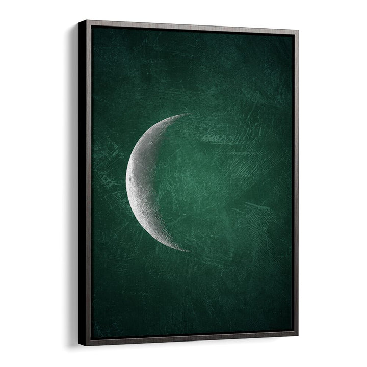 jade moon i geometric paintings in Black Floater Frame