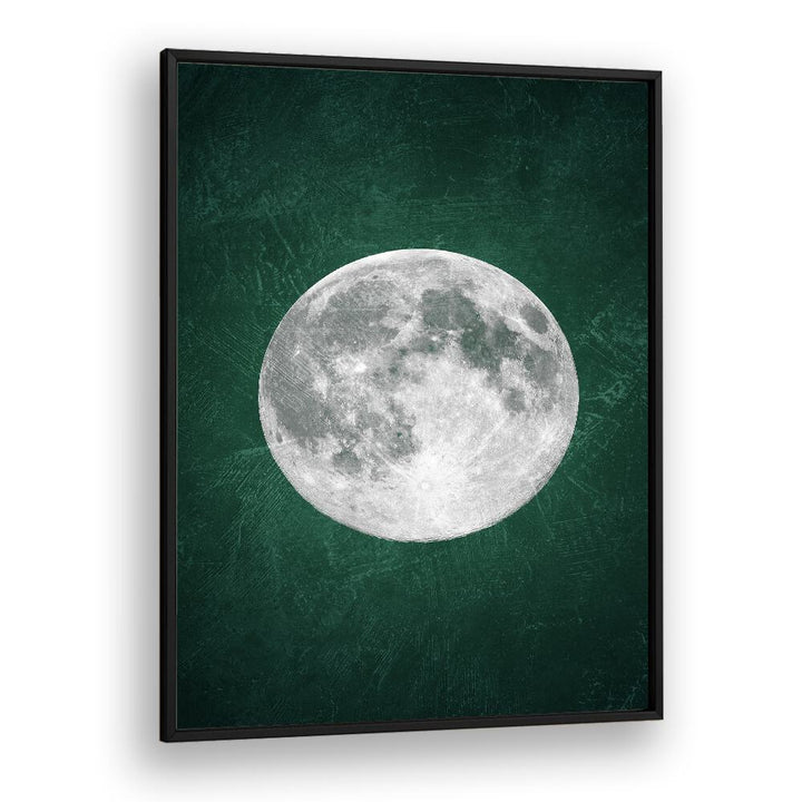 jade moon iii geometric paintings in Black Plain Frame