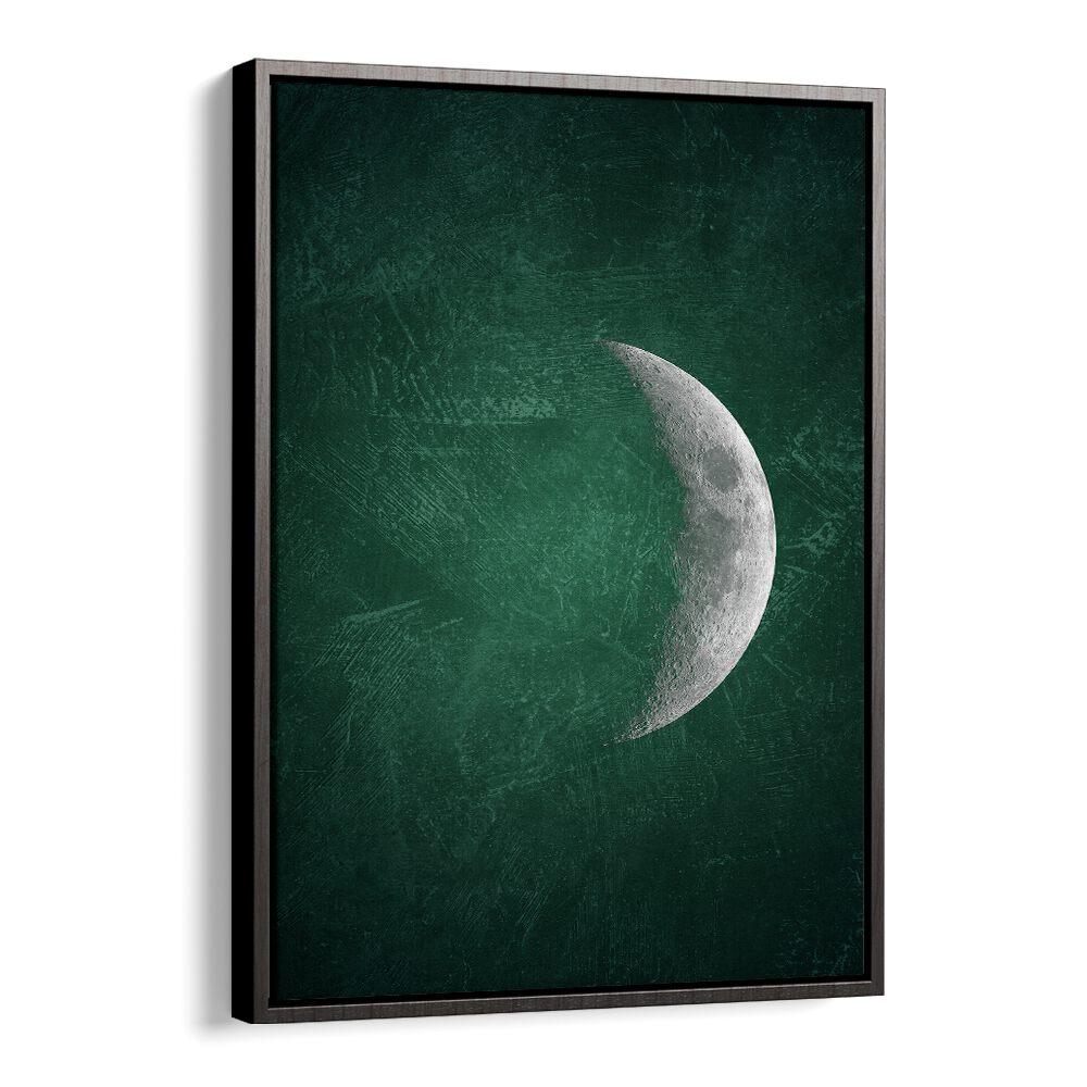 jade moon v geometric paintings in Black Floater Frame