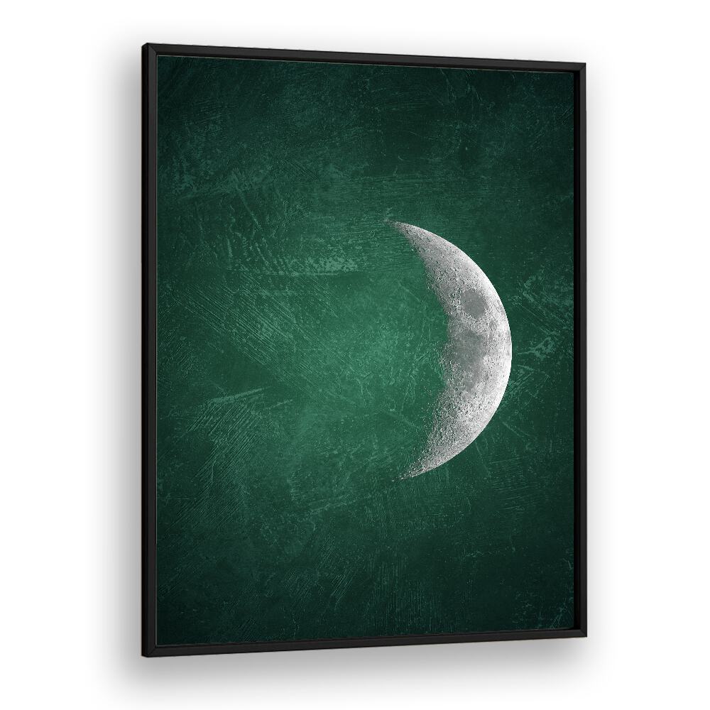 jade moon v geometric paintings in Black Plain Frame