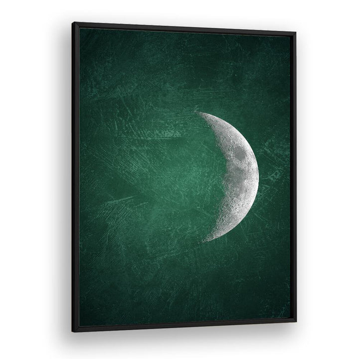 jade moon v geometric paintings in Black Plain Frame