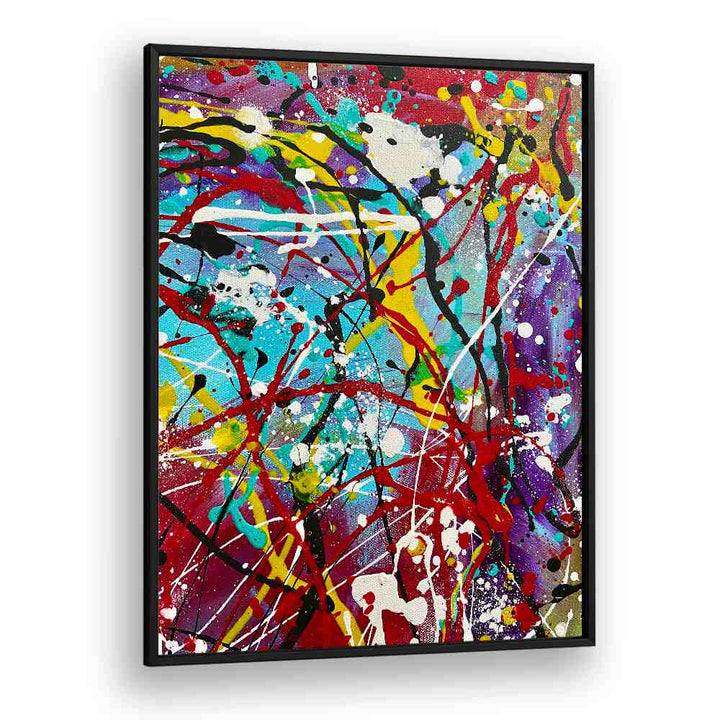 jelly bean i abstract paintings in Black Plain Frame