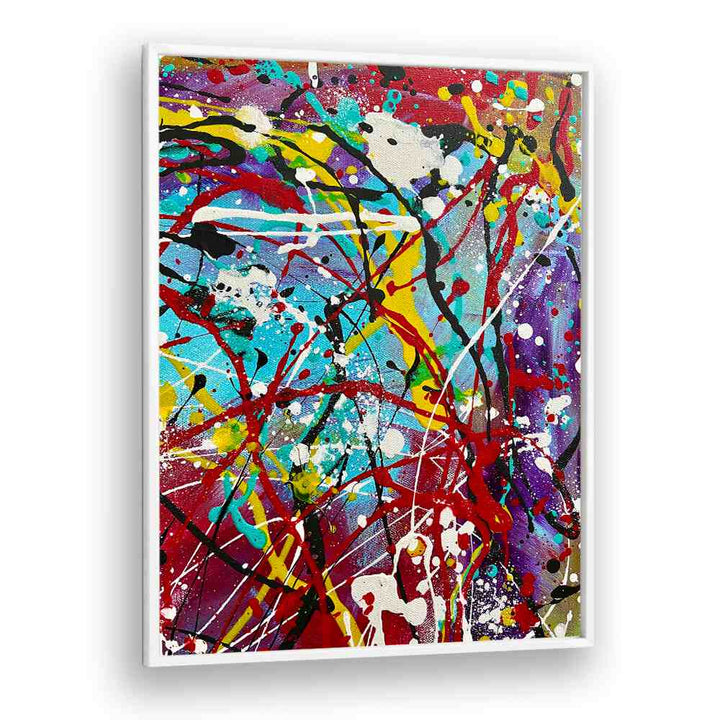 jelly bean i abstract paintings in White Plain Frame