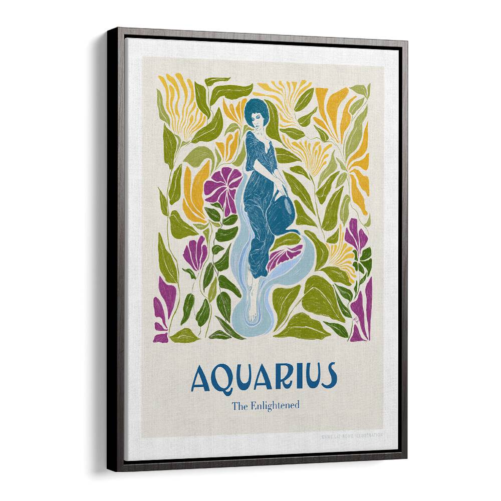 jlr aquarius portraits & figurative illustrations in Black Floater Frame