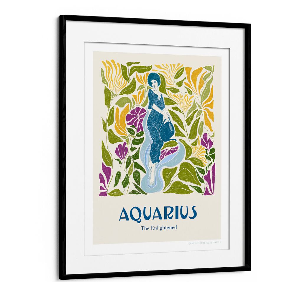 jlr aquarius portraits & figurative illustrations in Black Frame With Mount