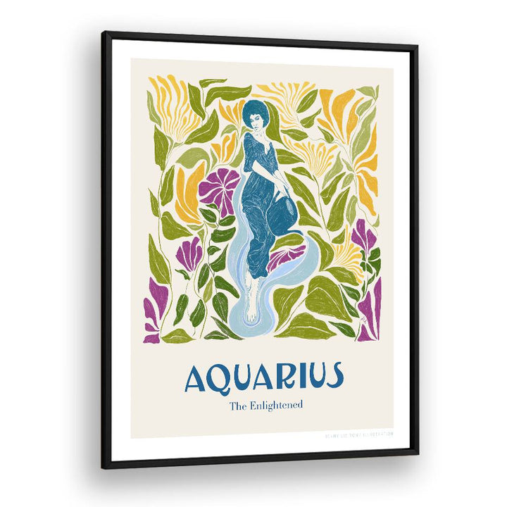 jlr aquarius portraits & figurative illustrations in Black Plain Frame