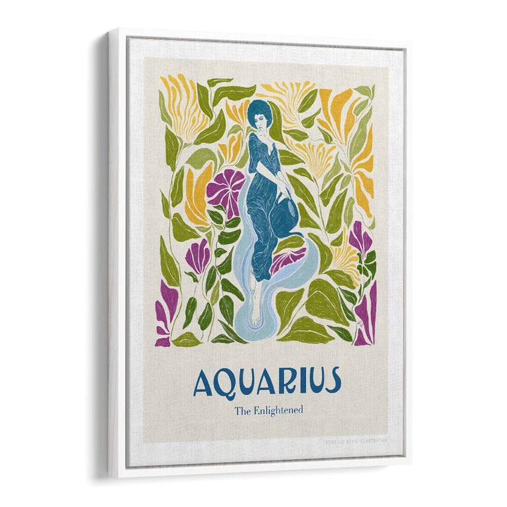 jlr aquarius portraits & figurative illustrations in White Floater Frame