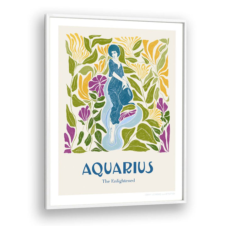 jlr aquarius portraits & figurative illustrations in White Plain Frame