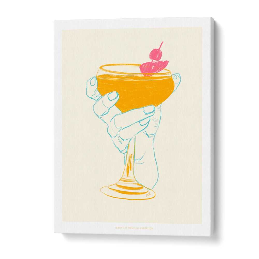 jlr cocktail i cafe art prints in Gallery Wrap