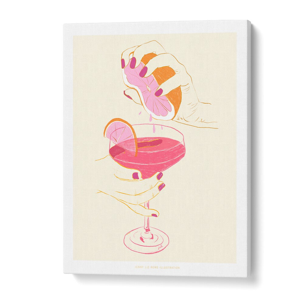 jlr cocktail ii cafe art prints in Gallery Wrap