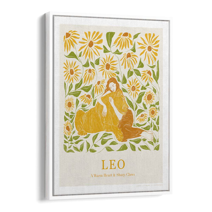 jlr leo portraits-figurative illustrations in White Floater Frame