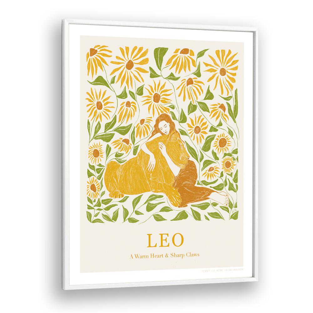 jlr leo portraits-figurative illustrations in White Plain Frame