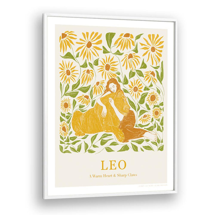 jlr leo portraits-figurative illustrations in White Plain Frame