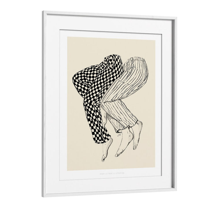 jlr love portraits-figurative illustrations in White Frame With Mount