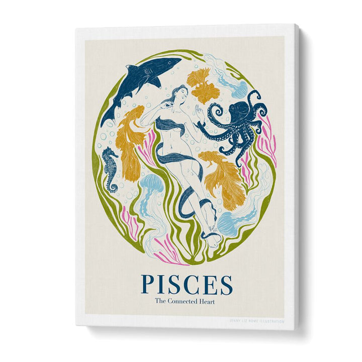 jlr pisces portraits-figurative illustrations in Gallery Wrap