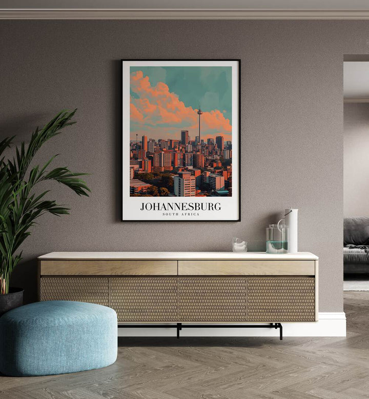 johannesburg-south africa II travel posters Artwork I placed on a Wall 