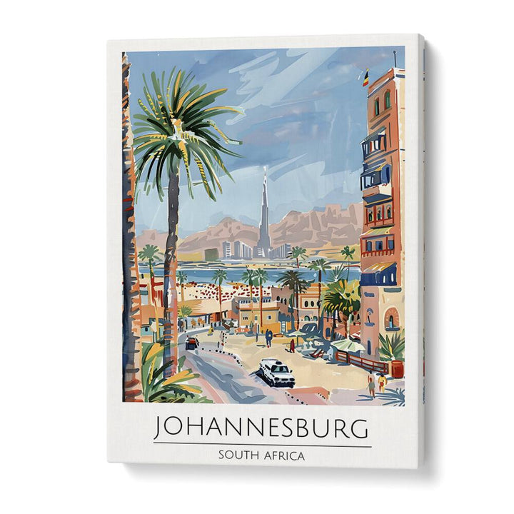 johannesburg-south africa travel posters in Gallery Wrap