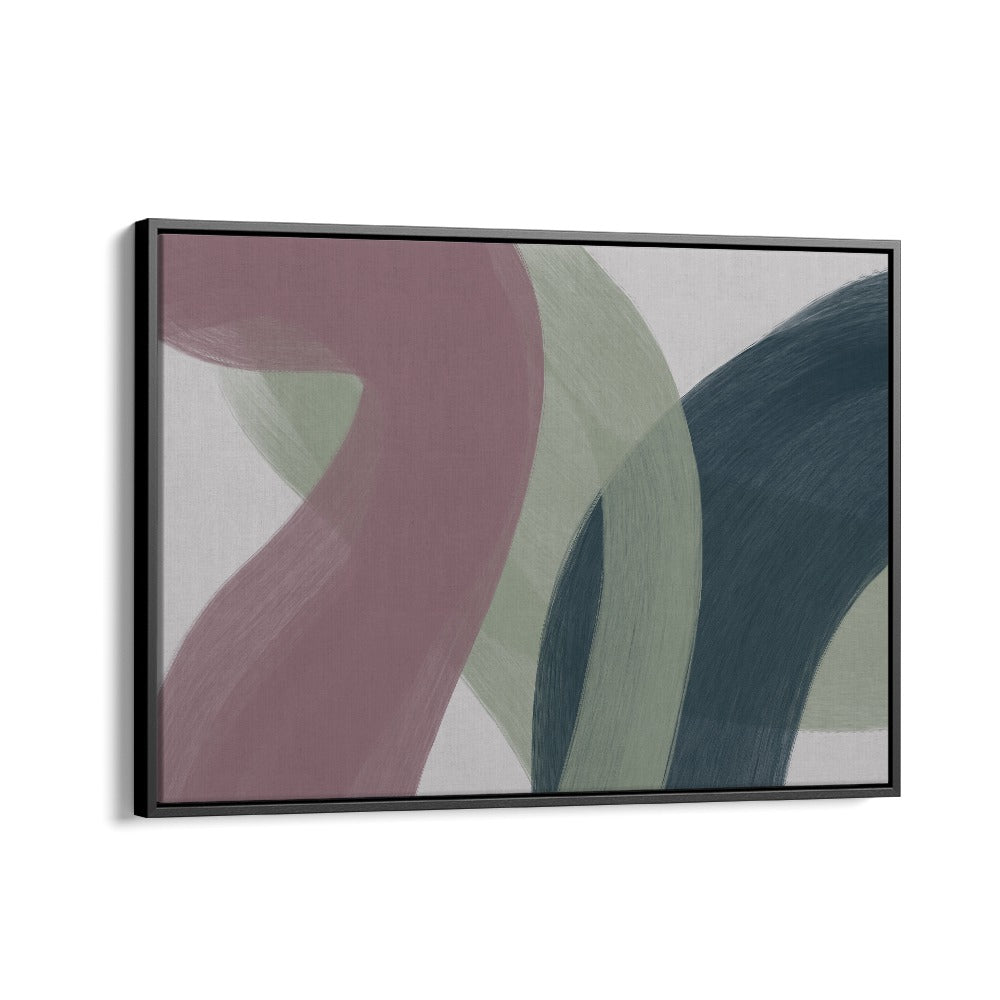 kaleidoscope II by yopie studio abstract art paintings in Black Floater Frame