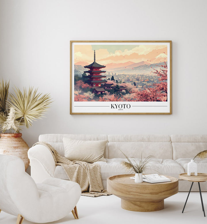 kyoto travel posters Artwork I placed on a Wall 