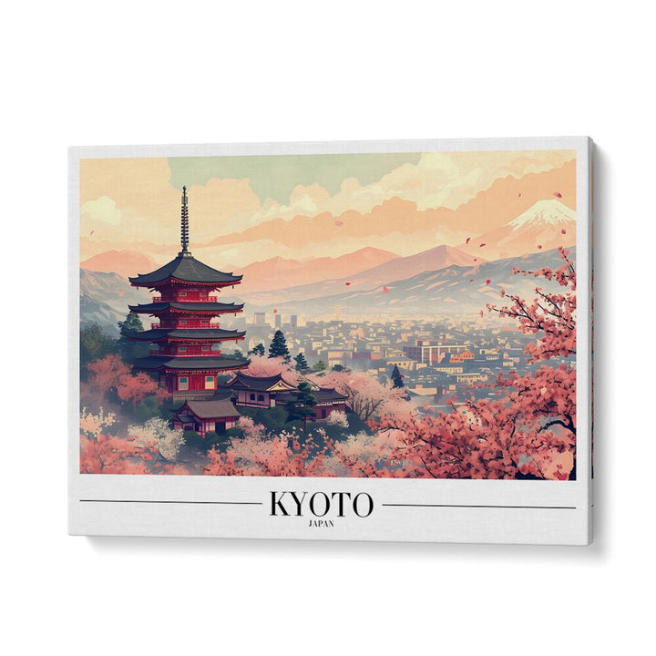 kyoto travel posters in Gallery Wrap