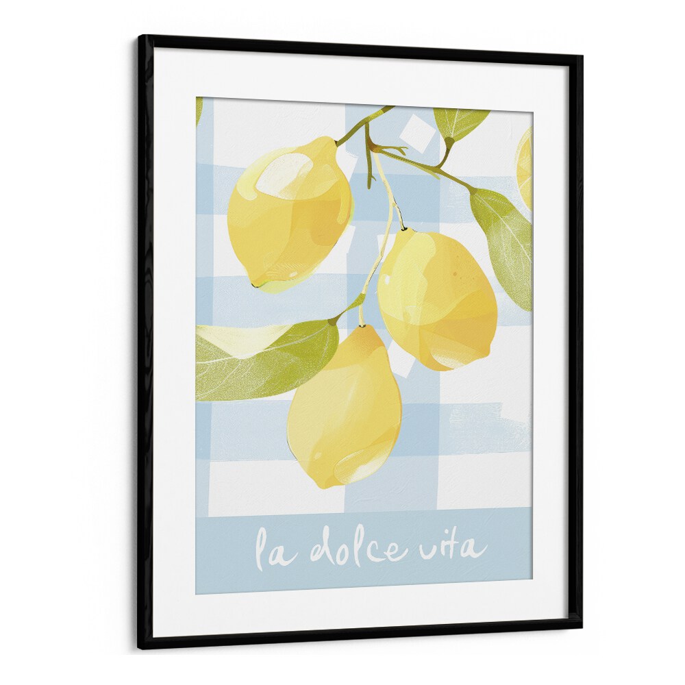 la dolce vita electric wall art prints in Black Frame With Mount