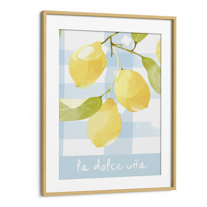 la dolce vita electric wall art prints in Oak Wood Frame With Mount