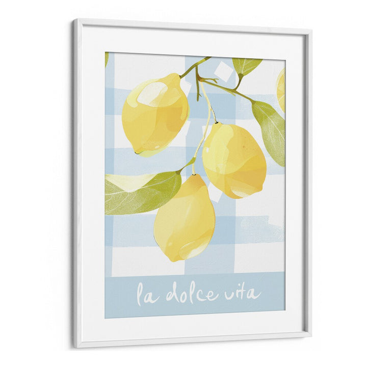 la dolce vita electric wall art prints in White Frame With Mount