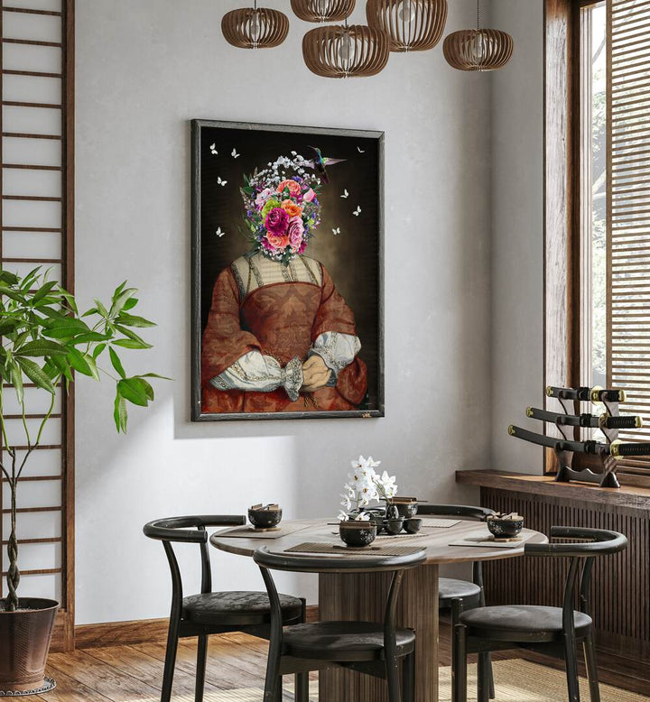 lady rainan by sue skellern wall art prints Artwork IV placed on a wall