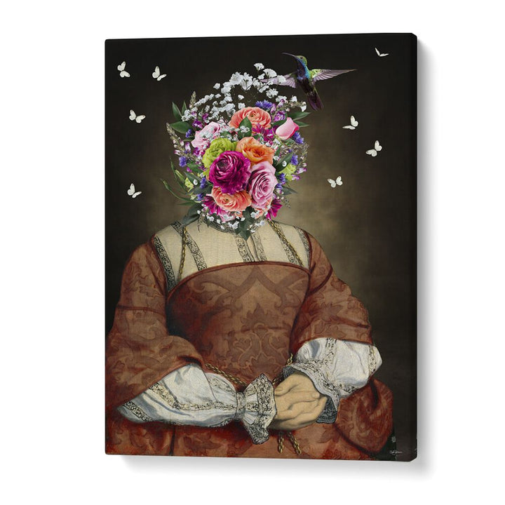 lady rainan by sue skellern wall art prints in Gallery Wrap