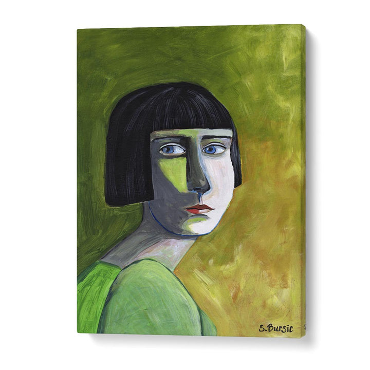 lady with the look women illustration paintings in Gallery Wrap