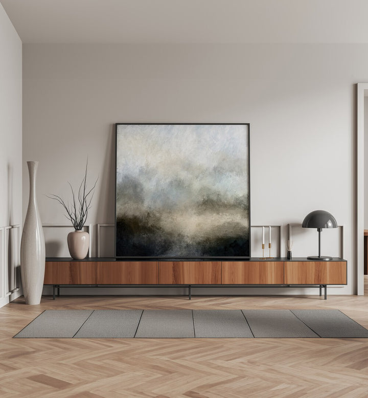 lake mist by dan hobday abstract art abstract paintings Artwork I placed on a wall