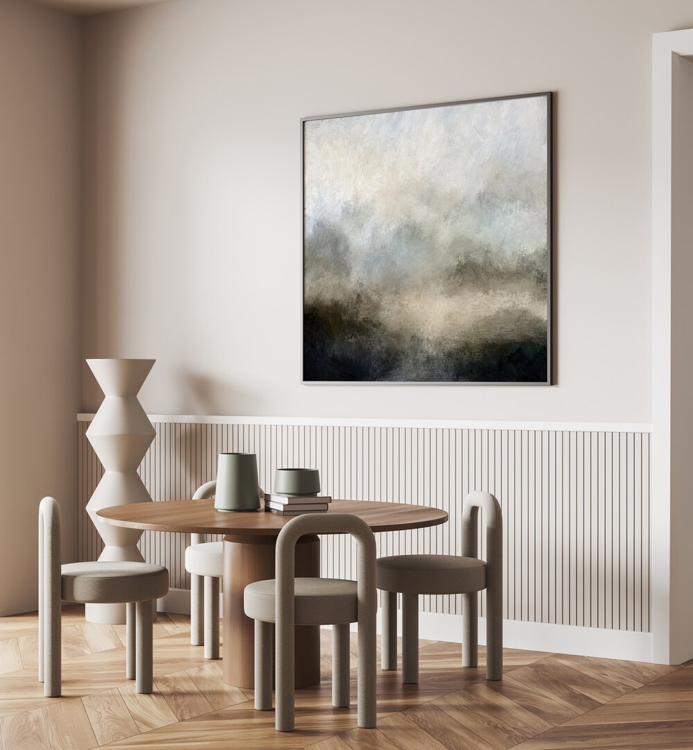 lake mist by dan hobday abstract art abstract paintings Artwork II placed on a wall