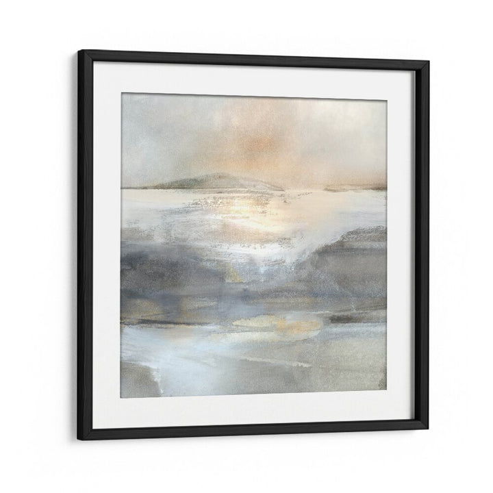 land iii by dan hobday abstract art abstract paintings in Black Frame With Mount