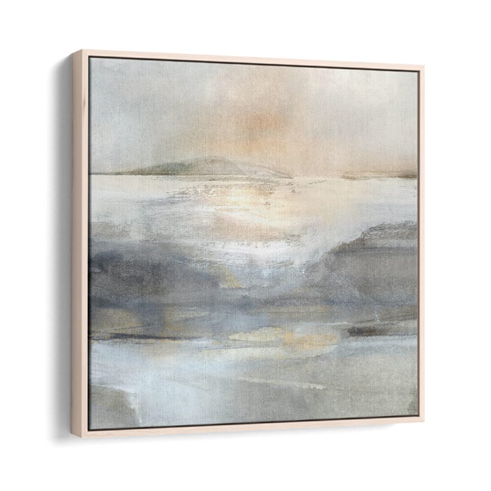 land iii by dan hobday abstract art abstract paintings in Oak Wood Floater Frame